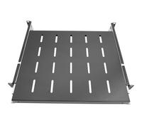 1U Sliding Shelf Tray 19in Mount Keyboard Shelf Tray, Adjustable Depth 14 to 22in Sliding Tray for Server Rack/Cabinet Steel Pull Out Drawer for Racks 210LBS Weight Capacity GLOBALRACK(SLD-1U14-22)