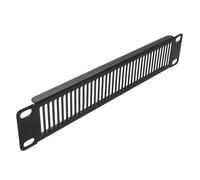 1U Vent Panel Blanking Plate for 10 Inch Data Cabinet Rack Black