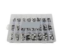 1uF~1000uF 6.3V-50V 400Pcs 24Value SMD Aluminum Electrolytic Capacitors Assortment Kit + Box BIANMTSW