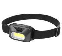1W COB LED Headtorch, 125lm, 14m, IPX2, Black - 1600-0357