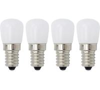 1W E14 SES Mini LED Bulbs White 2800K | Small Edison Screw E14 LED Lamp | Halogen Replacement for Fridge, Microwave, Cooker Hood, Sewing Machine, Pygmy Bulb | Energy Class E | AC 220-240V - 4 Pack