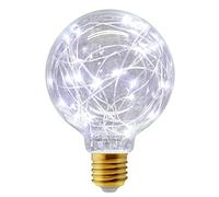 1w G95 Globe LED Industrial Decorative Light Bulb Coloured Fairy String Filament E27 (Cool White)