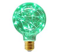1w G95 Globe LED Industrial Decorative Light Bulb Coloured Fairy String Filament E27 (Green)