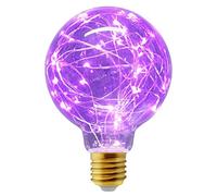 1w G95 Globe LED Industrial Decorative Light Bulb Coloured Fairy String Filament E27 (Purple)