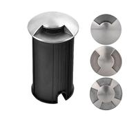 1W Ground Recessed LED Spotlight - Landscape Light, AC 220V 1/2/4 Side-emitting LED Buried Lights, IP67 Waterproof Inground Driveway Pathway Ground Light, PC Embedded Parts(Warm White,62MM-C)