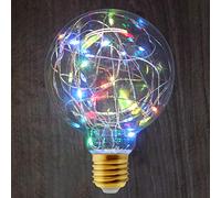 1w LED RGB Light Bulb Colour Changing Fairy String Filament E27 G95 Globe Decorative Festive Festoon Lamp 240v Mains
