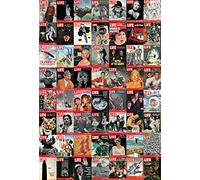 1Wall Iconic Life Magazine Covers Beatles Man on The Moon Feature Wall Wallpaper Mural 1.58 x 2.32m, Wood, Multi-Colour, 1 x 158 x 232 cm