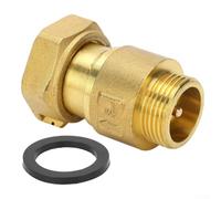1Way For Water Meter Check Valve Brass Telescopic Swing, Automatic Valve to Prevent Backflow and Provide Stable Pipeline Performance (DN15)