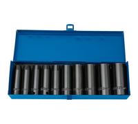 1x 10 Piece Draper 1/2" Square Drive Hi-Torq Metric Deep Impact Socket Set