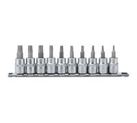 1x 10 Piece Draper 3/8" Square Drive 48mm Long Draper TX-Star Socket Bit Set