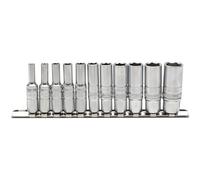 Draper Expert 16491 Imperial Deep Socket On Metal Rail 1/4in Sq. Dr. (11 Piece) per set
