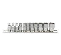 1x 11 Piece Draper 1/4" Square Drive Imperial Socket Set In Metal Case - 16488