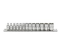 1x 13 Piece Draper 1/4" Square Drive Metric Socket Set In Metal Case - 16487