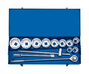 1x 13 Piece Draper 1" Square Drive Metric Socket Set In Metal Case - 16441