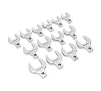 Siegen S01109 Crow's Foot Open End Spanner Set 14pc 1/2"Sq Drive M...