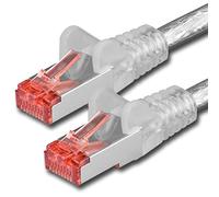 1x 15m - Cat 6 network cable patch cable Cat6 RJ45 SFTP - transparent