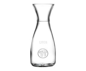 1x 1L Bacchus Glass Carafe Clear Water Wine Decanter Bottle Set