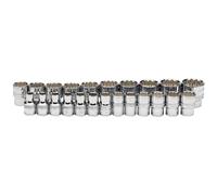 1x 23 Piece Draper 1/2" Square Drive Loose Metric Polished Chrome Socket Set