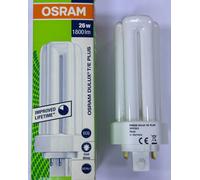 1x 26W OSRAM Dimmable GX24Q-3 CFL Low Energy 4 pin 4000K 840 PLL Light Bulb Lamp