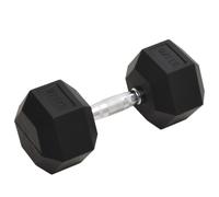 (1x 27.5 kg) vidaXL Dumbbell Cast Iron Hex Dumbbell Free Weight Plate Fitness Multi Models