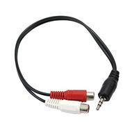1X 3. 5mm 1/8"""" Male Mini Plug To 2 Female Rca Jack Adapter Audio Y Splitter Cable Stylish Practical and clever