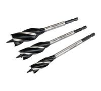 1x 3 Piece Draper Expert Quality 4 Fluted 165mm Auger Bit Set