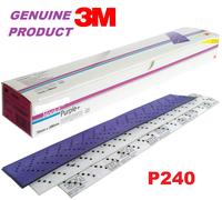 3M 30617 51416 Hookit Abrasive Sheet 334U 70mm x 396mm P240 Multi Hole Pack 50