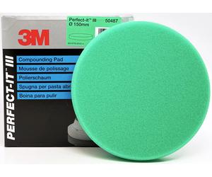1x 3M 50487 Perfect-it III Fast Cut Plus Compounding Pad 150mm Green BEST