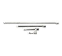 1x 4 Piece Draper 1/2" Square Drive Satin Chrome Wobble Extension Bar Set