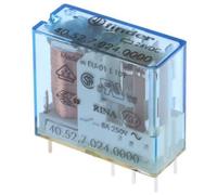 1x 40.52.7.024.0000 Finder Power Relay, 24V DC Coil 8A Switching Current DPDT