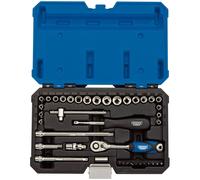 1x 40 Piece Draper 1/4" Square Drive Combined MM/AF Socket Set - 16445