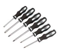 1x 6 Piece Draper Expert Quality Pound Thru Soft Grip Screwdriver Set