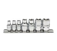 1x 7 Piece Draper Expert Quality 1/4" & 3/8" Square Drive TX-Star Socket Set