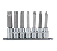 1x 7 Piece Draper Square Drive TX-Star Security Socket Bit Set - 16338