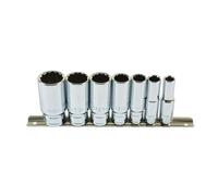1x 7 Piece Laser Deep Socket Set - 3/8" Drive