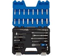 1x 75 Piece Draper 1/4" Square Drive MM/AF Combined Socket Set - 16448
