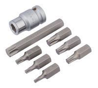 1x 8 Piece Draper 1/2" Square Drive Tx Star Bit - 83562