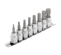 Draper 16285 3/8 Inch Square Drive Hexagonal Socket Bit Set, 48mm