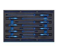 1x 8 Piece Draper Extra Long Precision Screwdriver Set In EVA Insert Tray