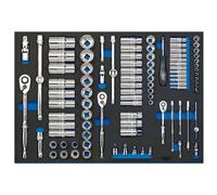 1x 96 Piece Draper Expert Quality 1/4" / 3/8" & 1/2" Socket Set In EVA Insert