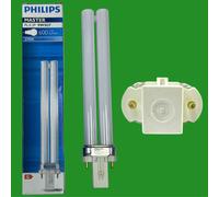 1x 9W Philips G23 2 pin Low Energy CFL PLS Stick Light Bulb 2700K 827 Lamp
