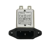 1x AC115V-250V 10A 50/60Hz IEC Socket Panel Mount Power Line EMI RFI Filter Suppressor Power Line Noise Filter For Board