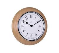 1x Acctim 24581 Newton Light Wood Wall Clock - 205mm