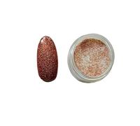 1x Acrylic Powder pot Glitter Collection Nail Extension Art Design Manicure pedicure (Copper Metallic)