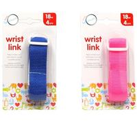 1x Adjustable Wrist Link - Lockable Anti-Lost Harness - Safety Restraint for 18m-4yrs - Random Colour: Blue or Pink