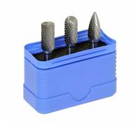 1x Alpen 3 Piece No. 6 Cut 10 mm Rotary Burr Set DIY Workshop Tool - DBK3