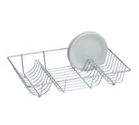 1x Apollo Chrome-Plated Stainless Steel Dish Drainer Silver W48 x D33 x H 9cm