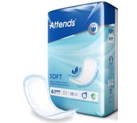 1x Attends Soft 6 - Pack of 38 - Incontinence - 1200ml