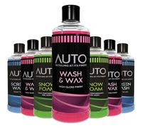 1x Auto Wash & Wax 800ml High Gloss Finish for car care, protect against rain, frost, snow and salt
