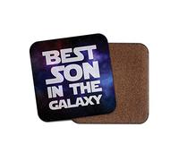 1x Best Son In The Galaxy Coaster - Space Kids Teen Boys Birthday Gift Coasters #70720